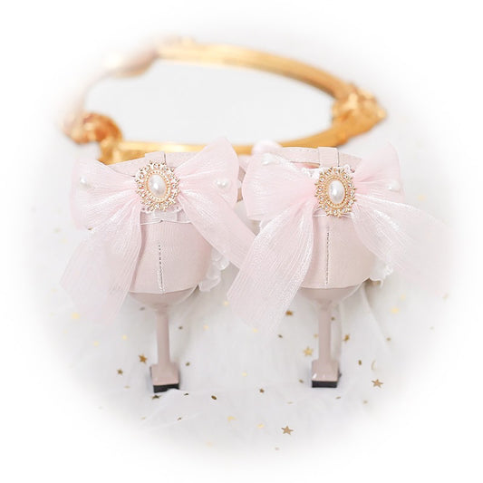 Bows and Pearls Heels