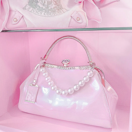 Dreaming Diamonds Patent Pink Handbag