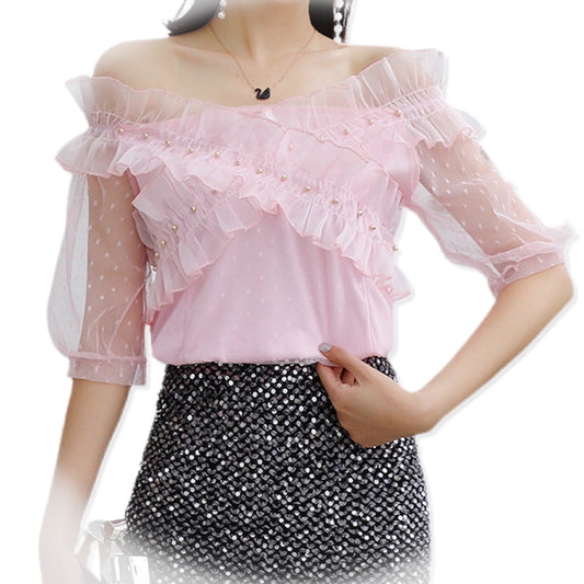 Pearls In Lace Top