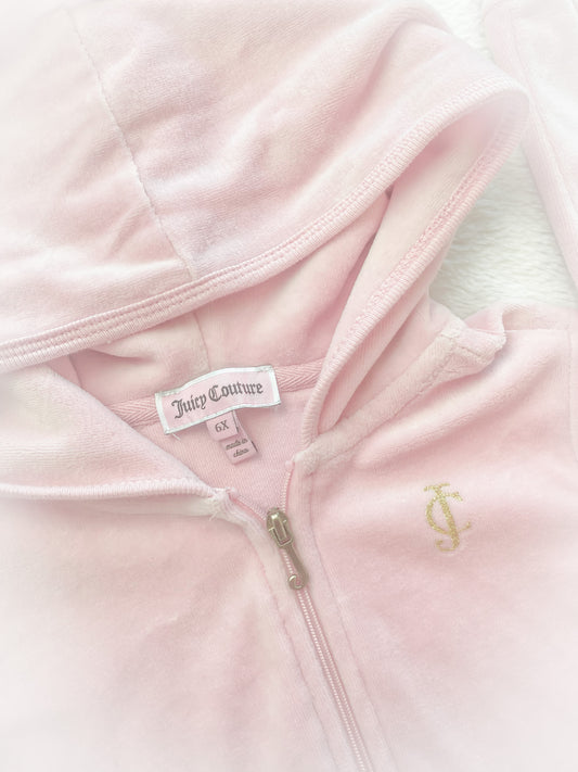 Baby Pink Juicy Hoodie Size 6 kids  - Pre-loved