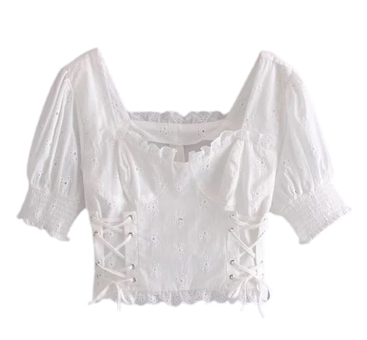 Sweet Beauty Top - White