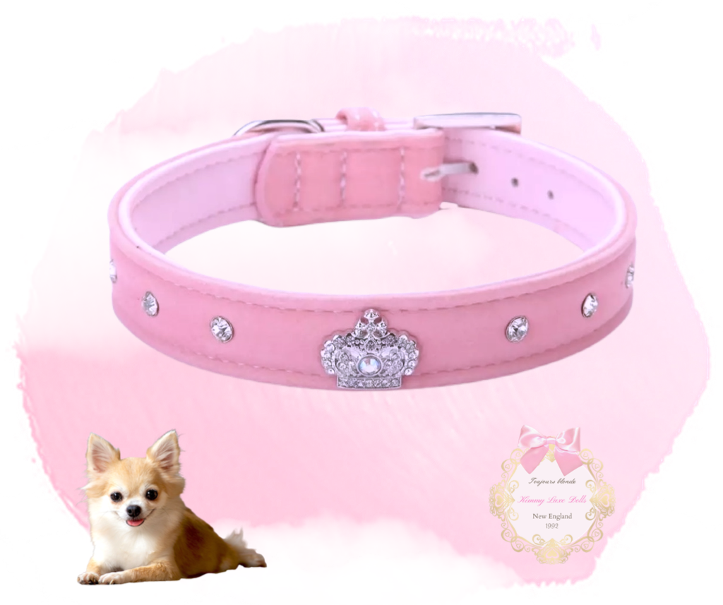 Fur Baby Princess Collar ( sizes small-large)