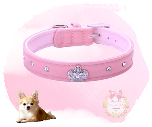 Fur Baby Princess Collar ( sizes small-large)