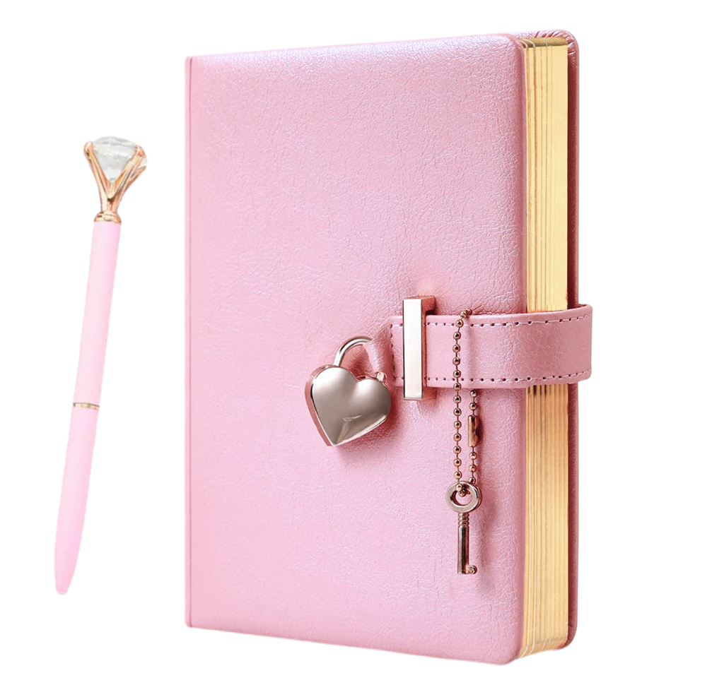 Never Tell a Soul Heart Lock Diary Set