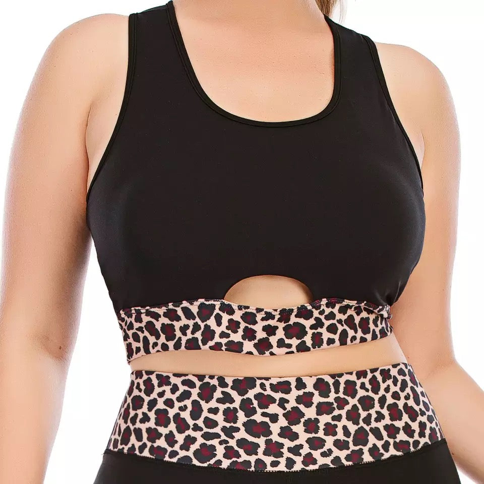 Leopard Print Yoga Set