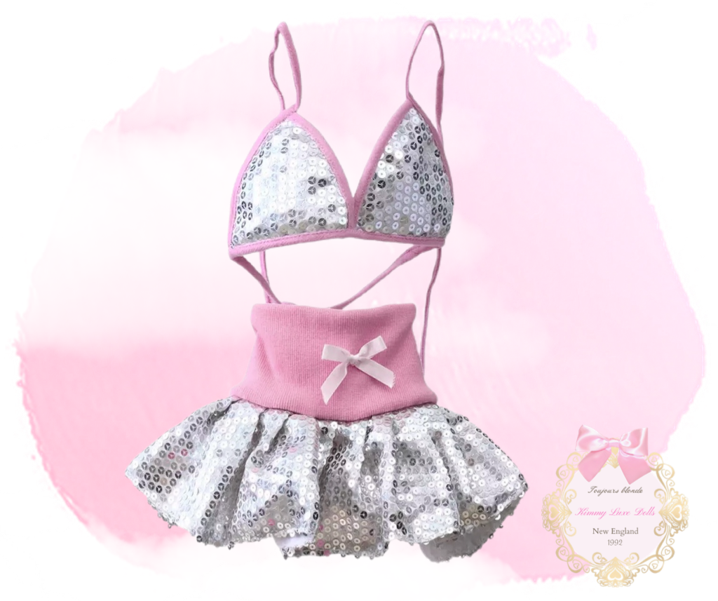 Sequin Fur Baby Sparkle Bikini (sizes small- Xlarge) 🎀