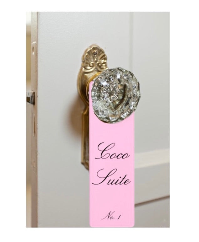 Coco Suite Door Hanger