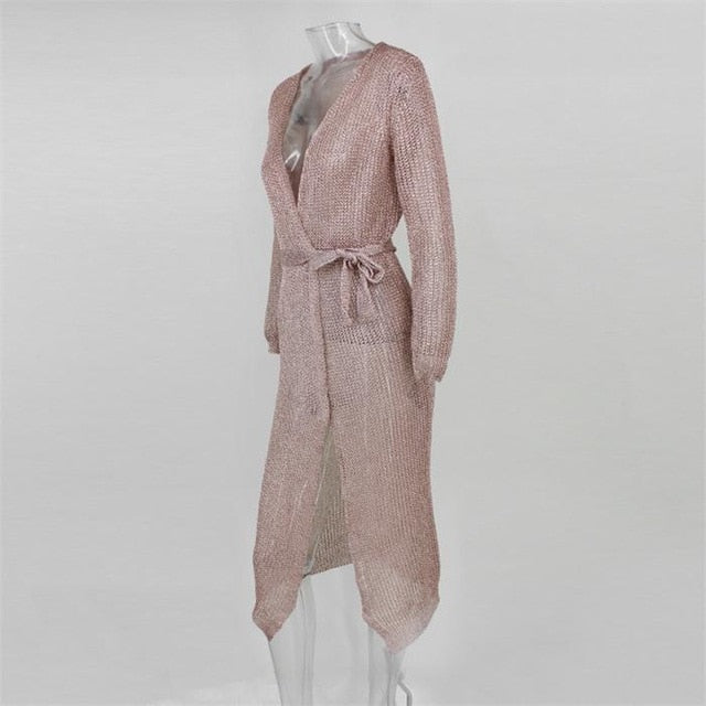 LUXE-- Sparkle Cardigan/Sweater Dress