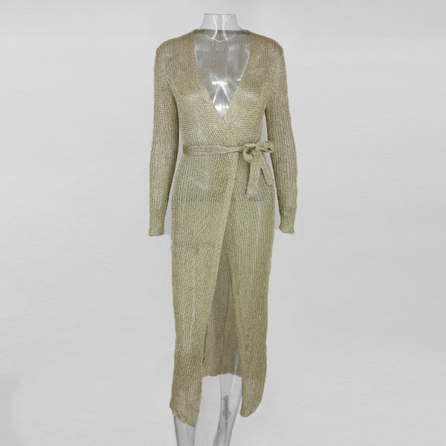 LUXE-- Sparkle Cardigan/Sweater Dress