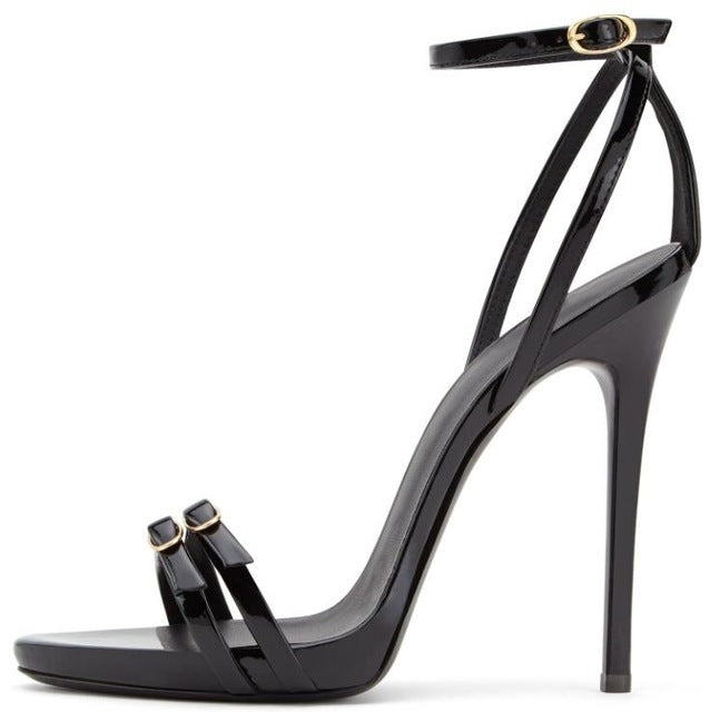 LUXE-- Glitter Strappy Heels