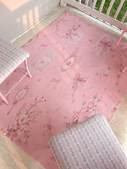 Roses and Ribbons Rug 7' x 5'