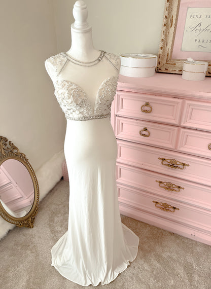 Diamonds and Pearls White Dress size 1-2