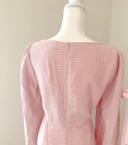 Pink Tweed Dress size USA 12 Women’s