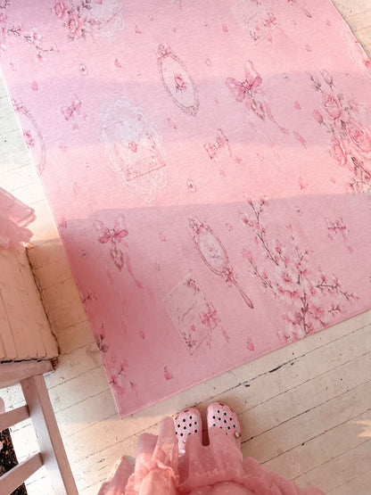Roses and Ribbons Rug 7' x 5'