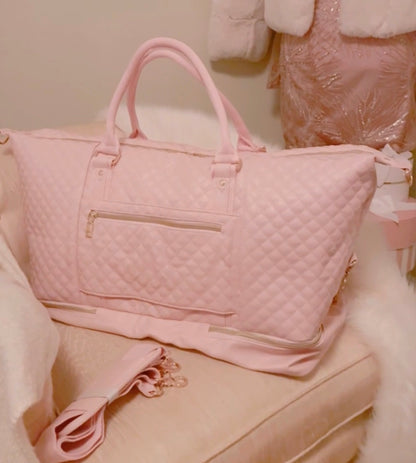 Girly Traveling en Pink Duffle Bag Set