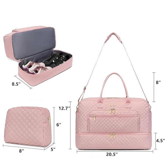 Coquette Vaca Light Pink Duffle Set