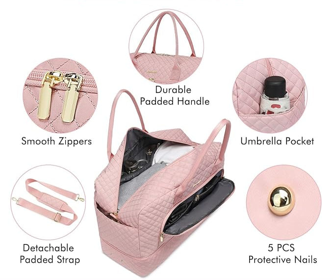 Coquette Vaca Light Pink Duffle Set