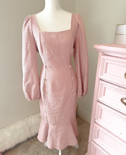 Pink Tweed Dress size USA 12 Women’s