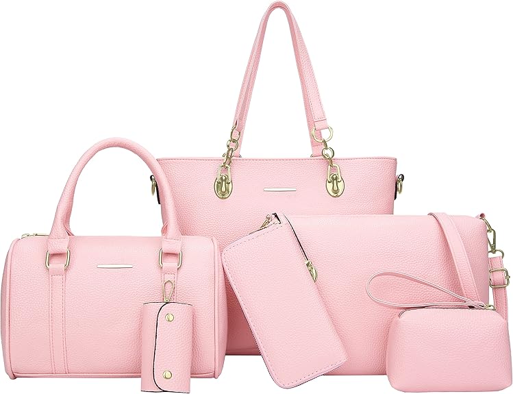 Glamour Girl Pink Purse Set of 6