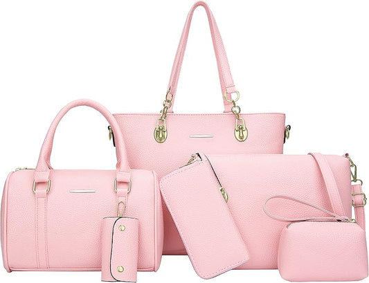 Glamour Girl Pink Purse Set of 6