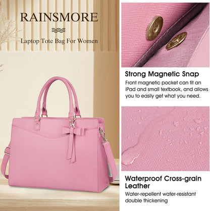Pink Bow Laptop Carrier Purse