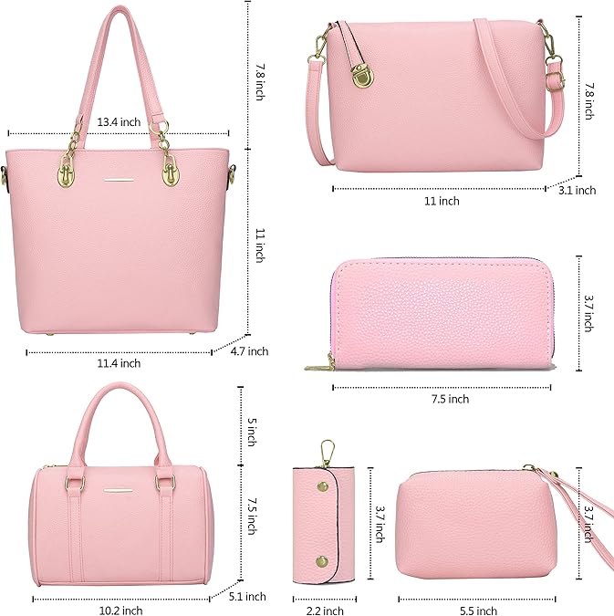 Glamour Girl Pink Purse Set of 6