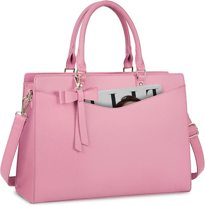 Pink Bow Laptop Carrier Purse