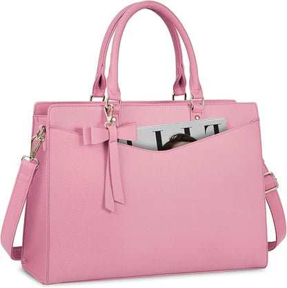 Pink Bow Laptop Carrier Purse