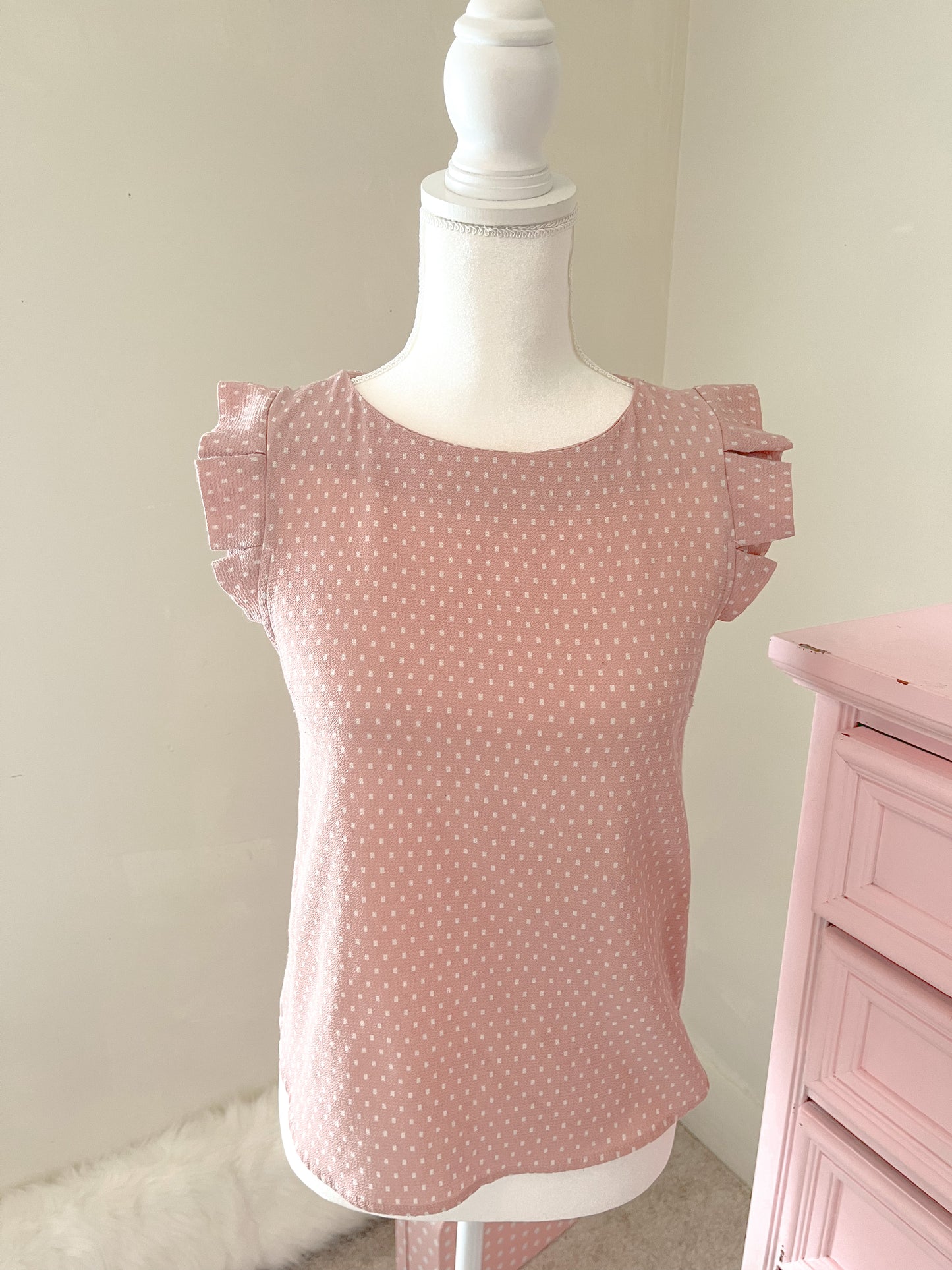 Mauve Pink Chic Top size small
