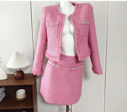 Elegant Barbie in Tweed Set