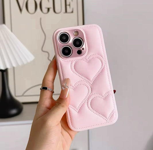 Pink Hearts Calling Phone Case