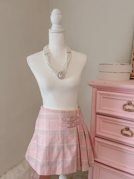 Pink Plaid Skirt Size Medium (USA 6-8)