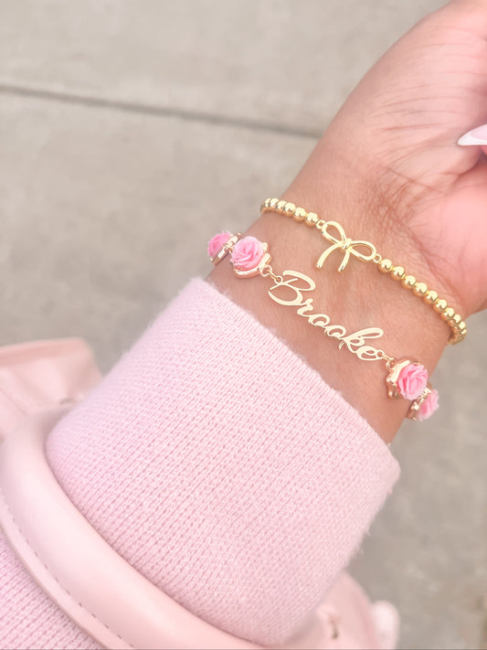 Personalized Rose Bracelet