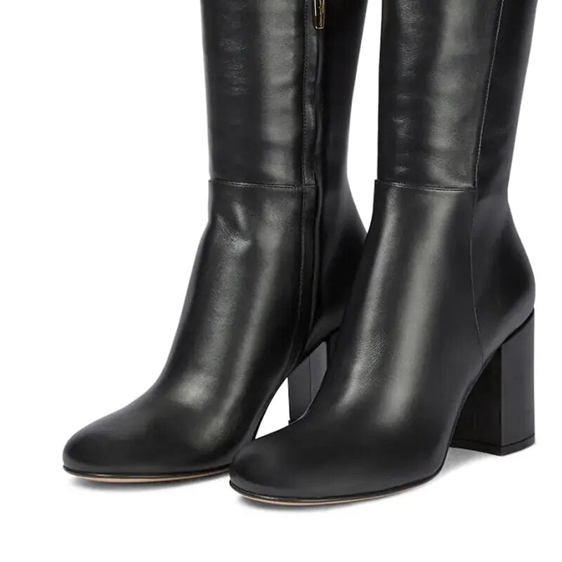 Over The Knee Staple Boots (Color Option)