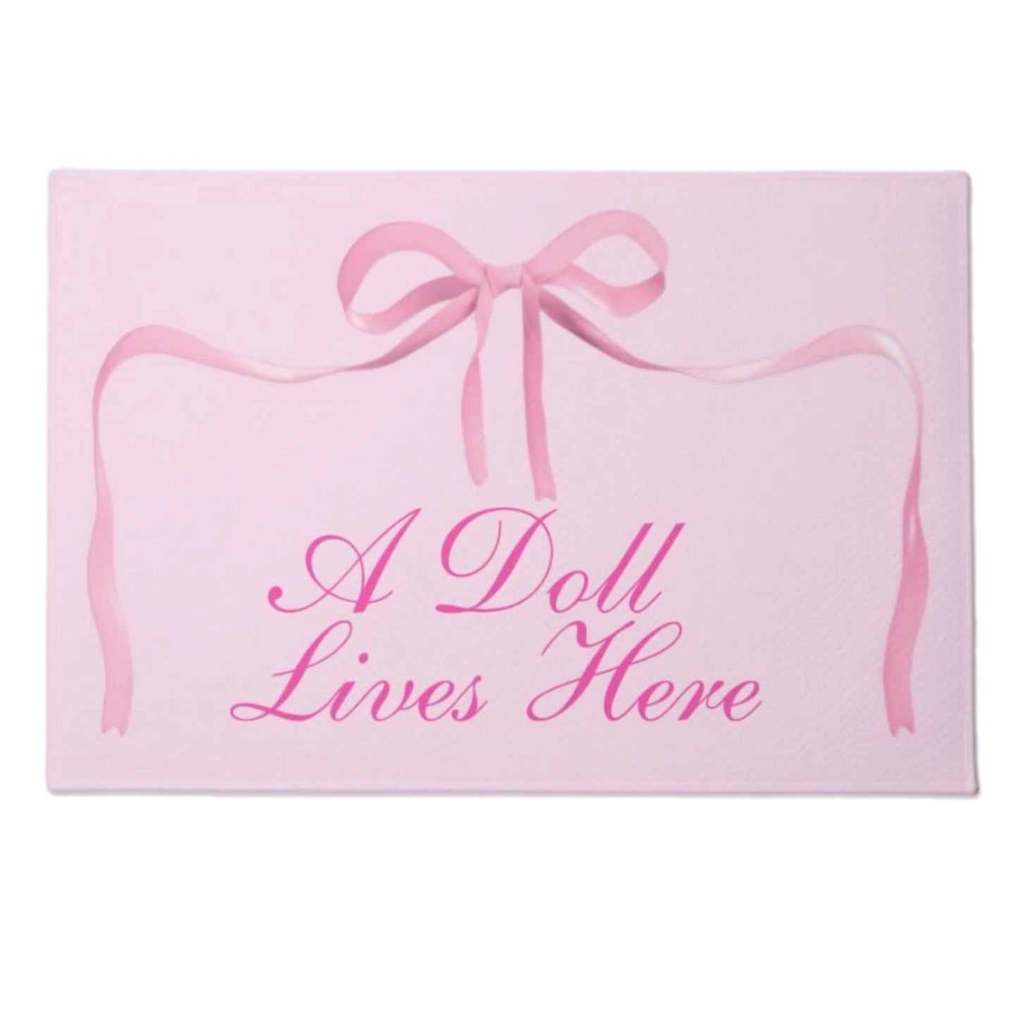 A Doll Lives Here Door Mat Rug Aesthetic Decor