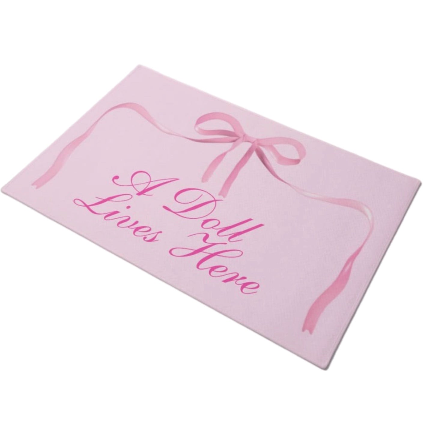 A Doll Lives Here Door Mat Rug Aesthetic Decor