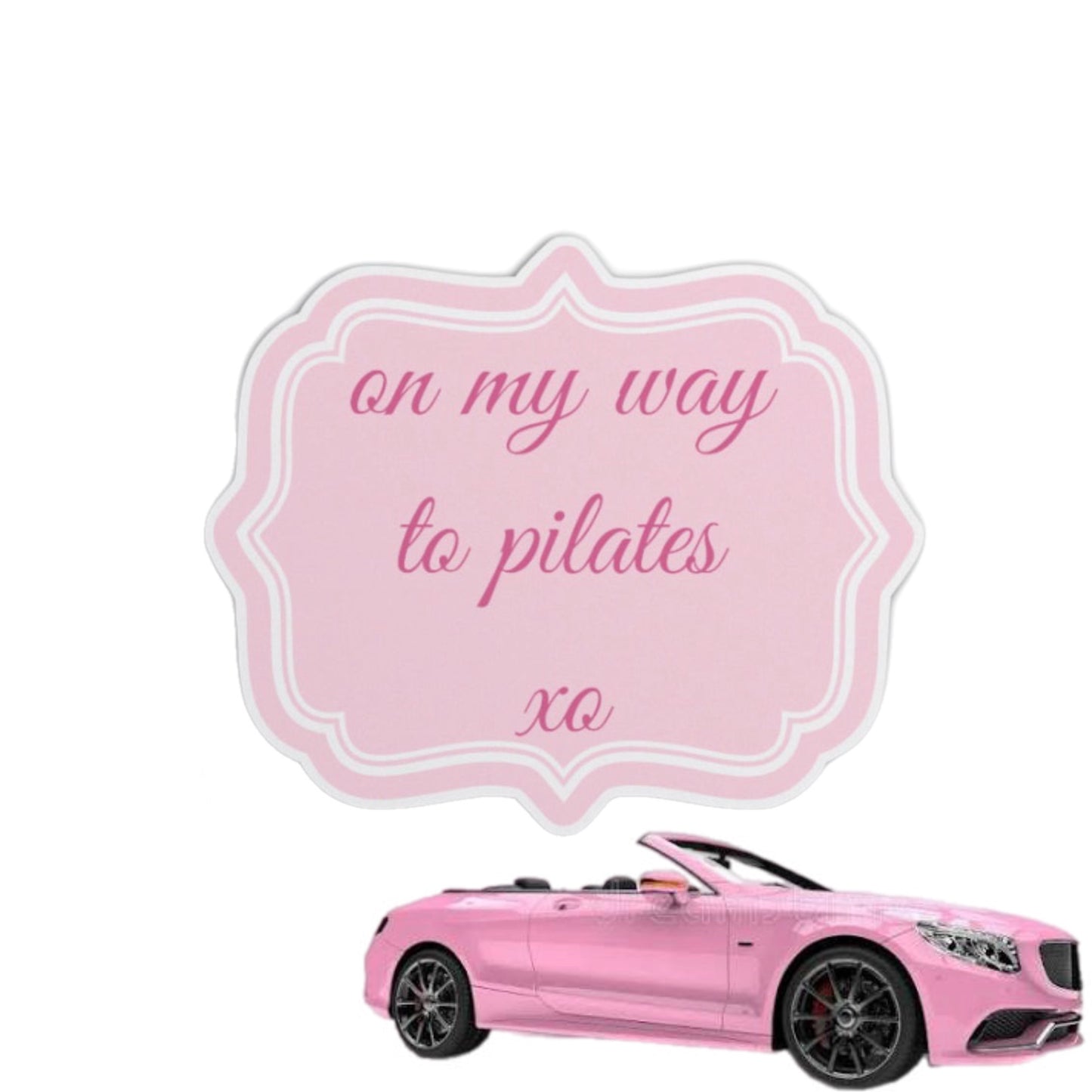 On My Way To Pilates Car Decal