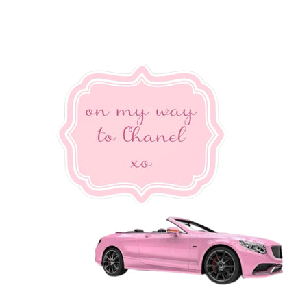 On My Way Car Decal