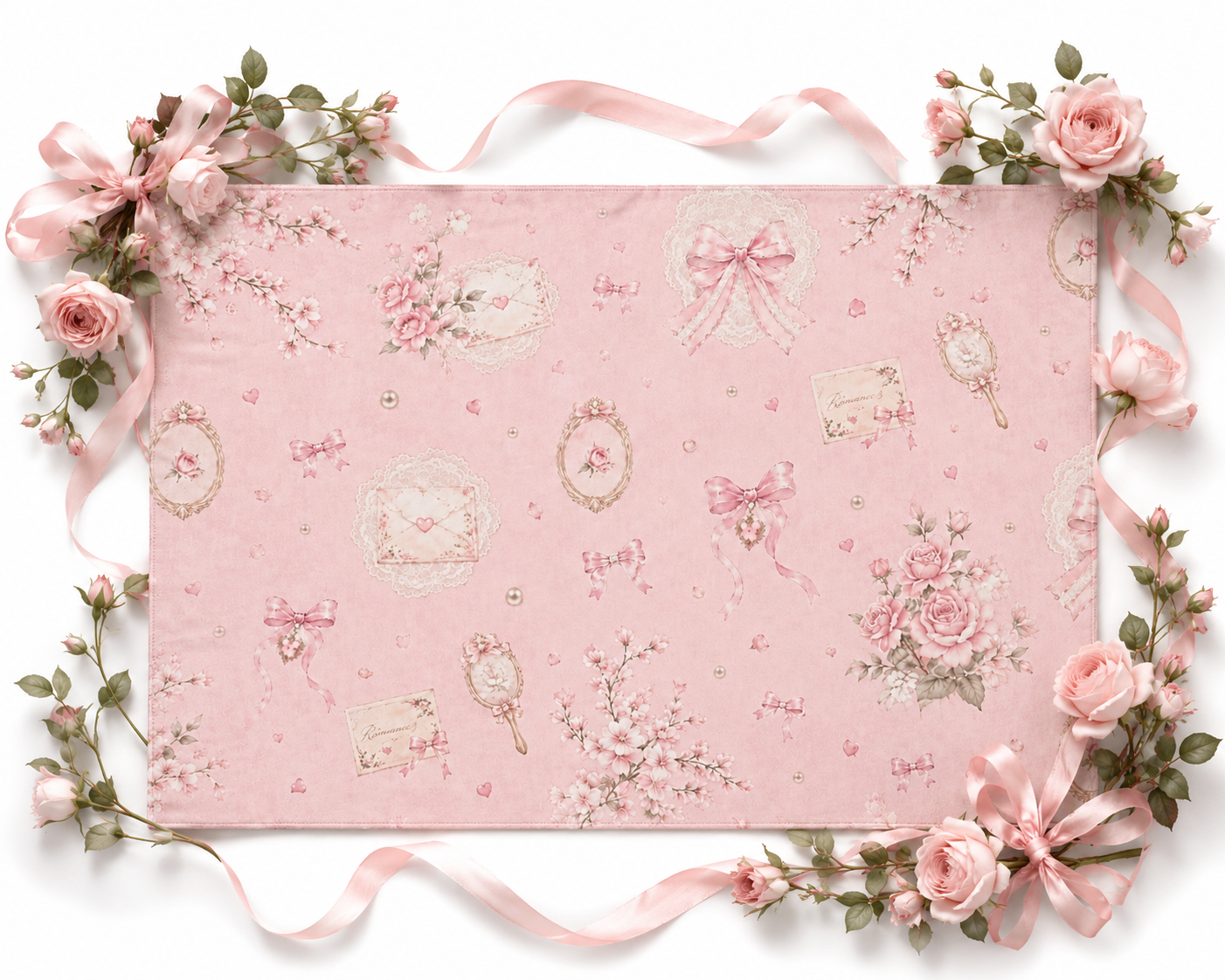 Roses and Ribbons Rug 7' x 5'