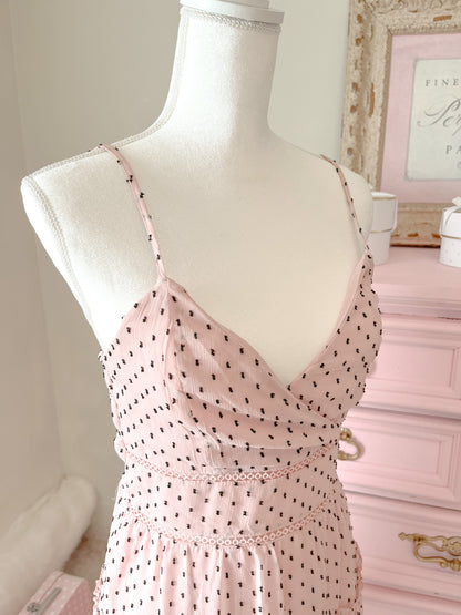 Pink Polka Dot Chic Dress size medium