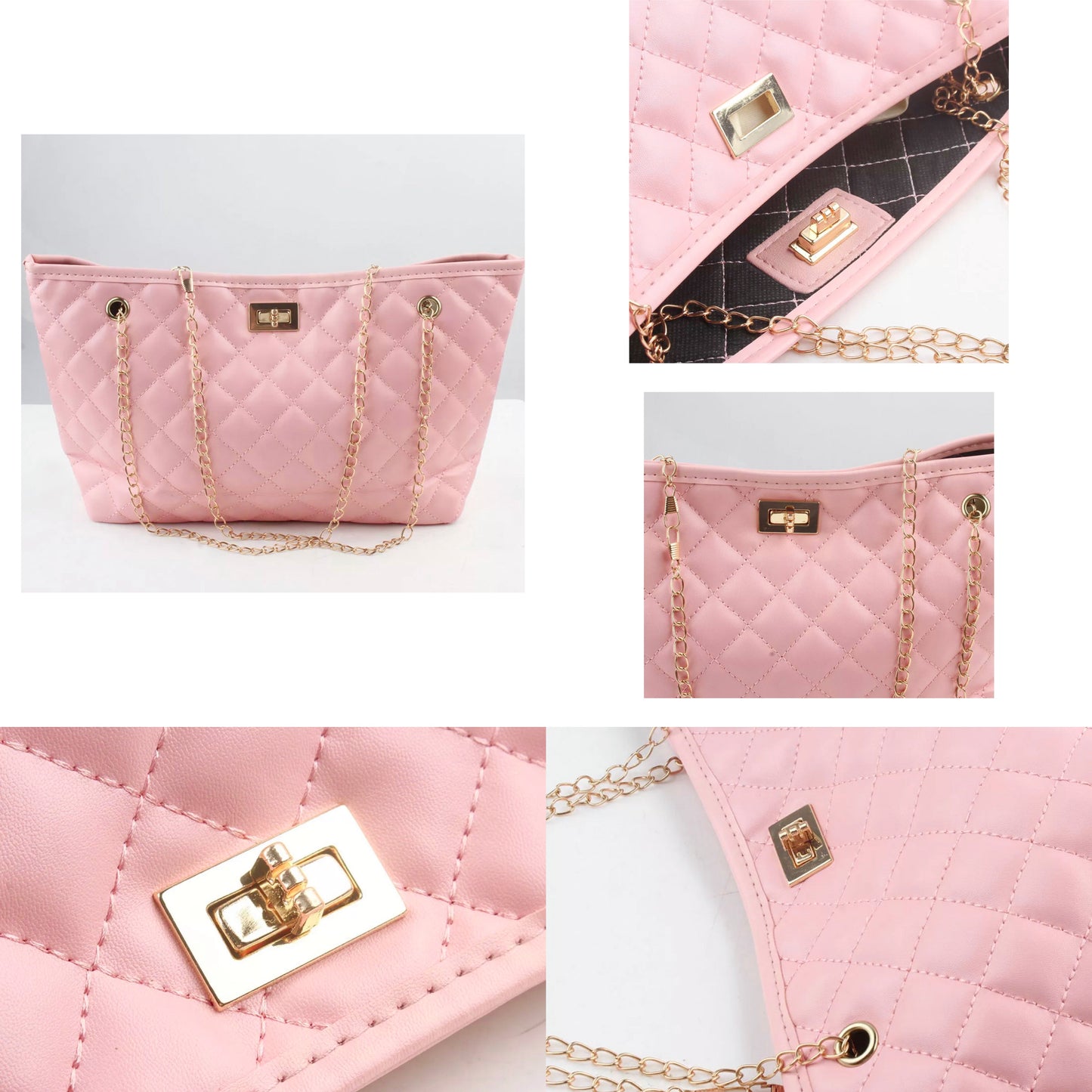 Sweet Princess Quilted Purse on Chain