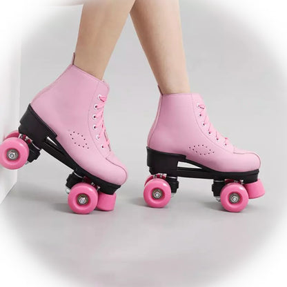Pink Bubble Gum Roller Skates