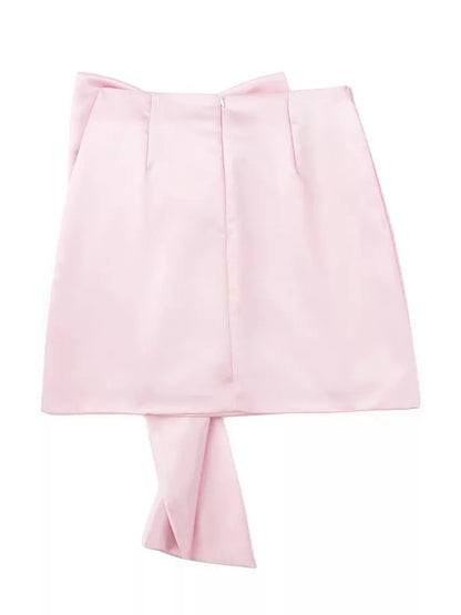 Satin Bow Skirt