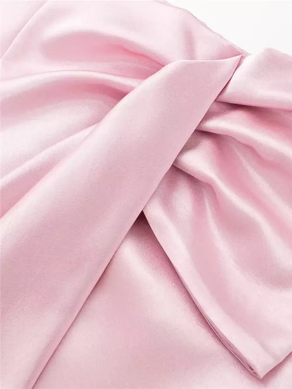 Satin Bow Skirt