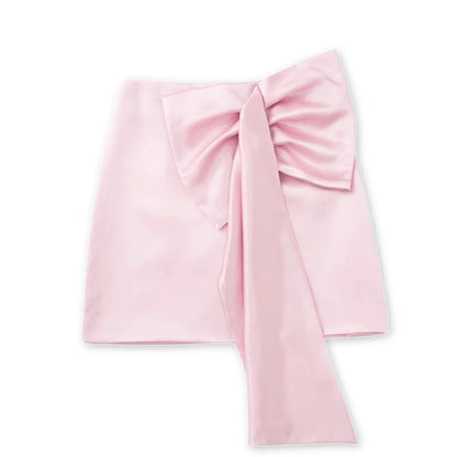 Satin Bow Skirt