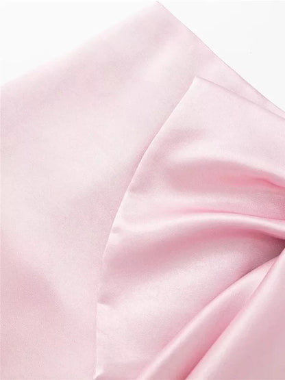 Satin Bow Skirt