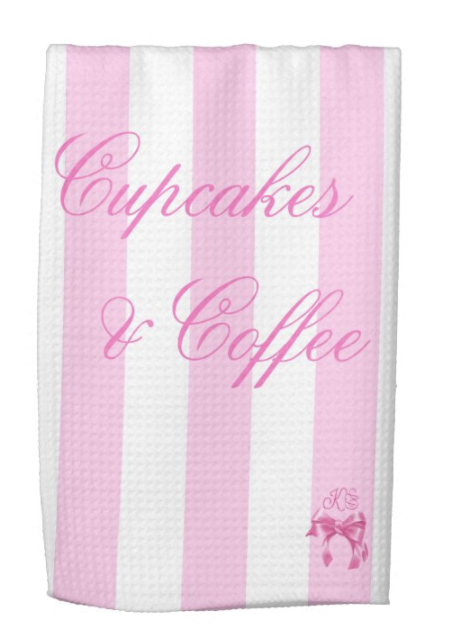 Cupcakes & Coffee Kitchen Towel