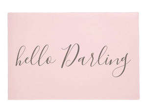Hello Darling Pink Doormat