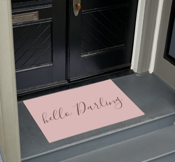 Hello Darling Pink Doormat