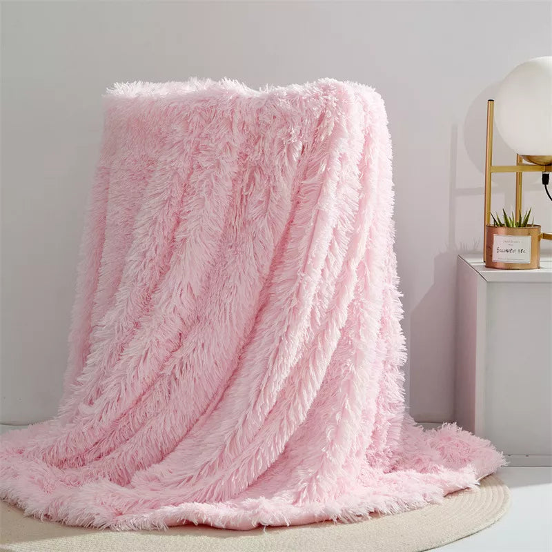 Pink Fur Blanket